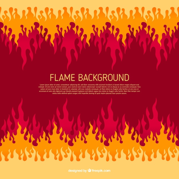 Free vector abstract flame background