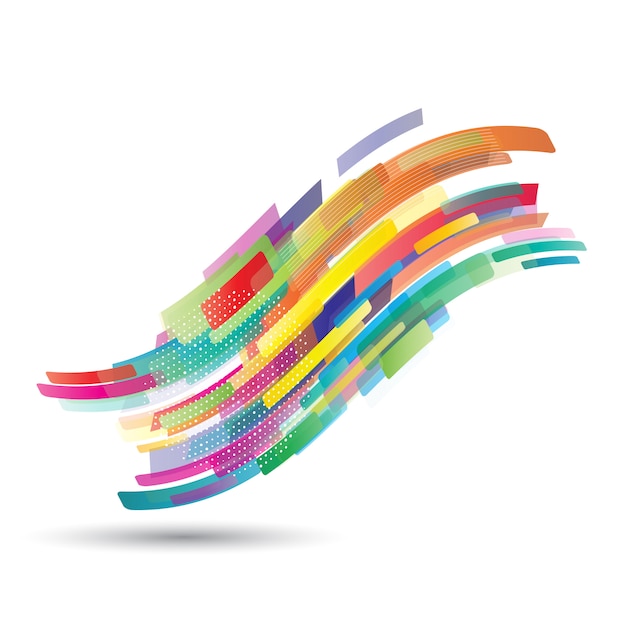 Free vector abstract flowing wave shapes