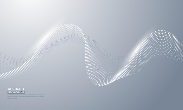 Abstract flowing wavy lines. Vector Illustration