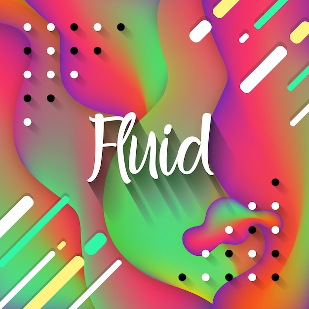 Free Vector abstract fluid background