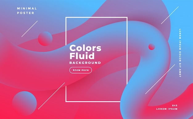 Free Vector abstract fluid shape background in duotone colors