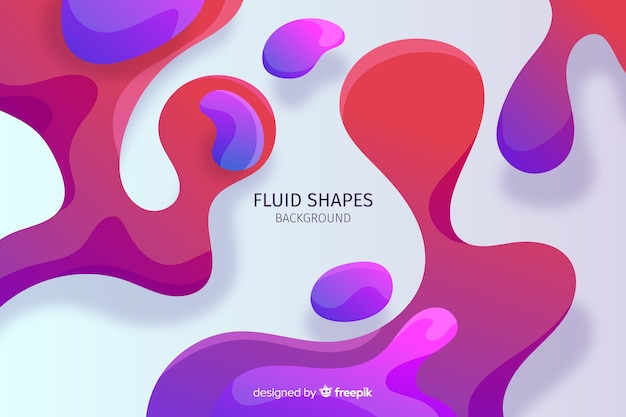 Abstract fluid shapes background