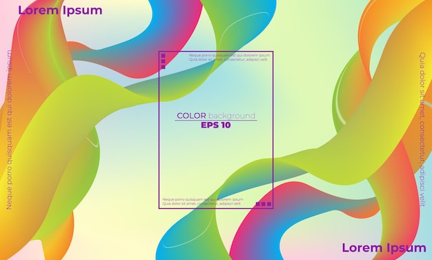 Free Vector abstract fluid wave color pattern of neon color liquid gradient background with modern geometric dynamic motion style suitable for wallpaper banner background card book illustration landing page