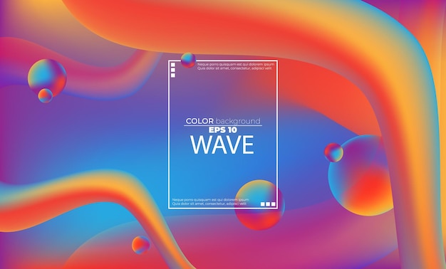 Free Vector abstract fluid wave color pattern of neon color liquid gradient background with modern geometric dynamic motion style suitable for wallpaper banner background card book illustration landing page