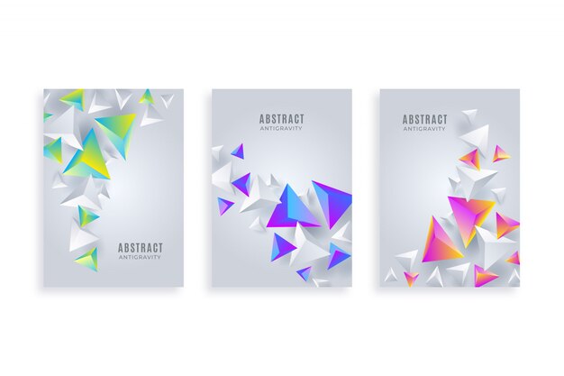 Abstract flyer template collection