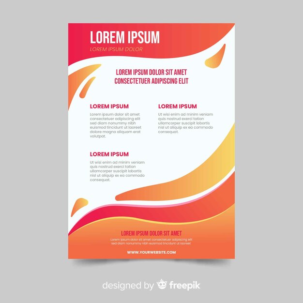 Abstract flyer template