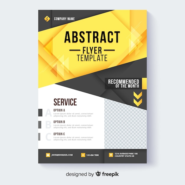 Free Vector abstract flyer template