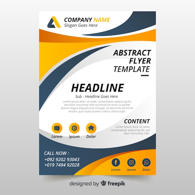 Abstract flyer template