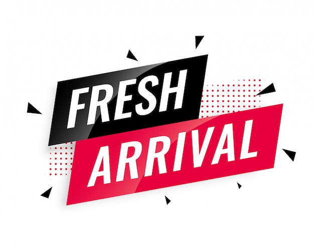 Abstract fresh arrival banner template