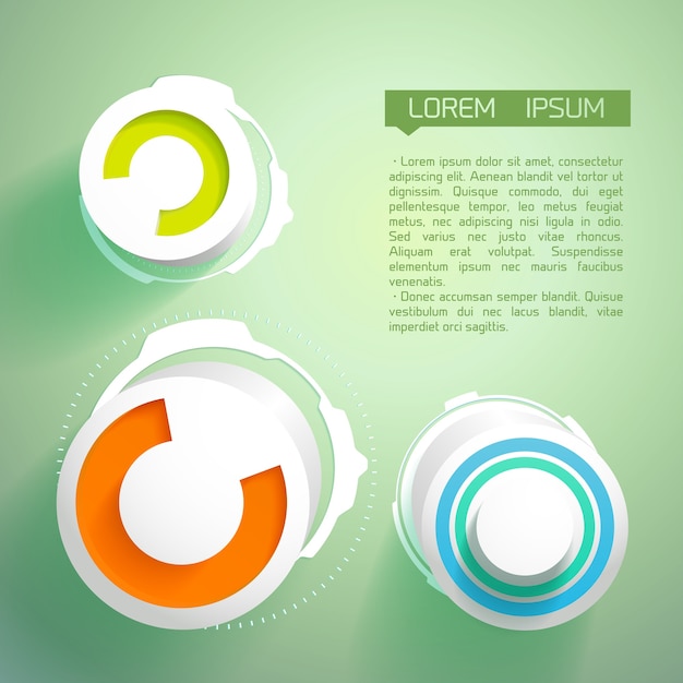 Free Vector abstract futuristic background with circles