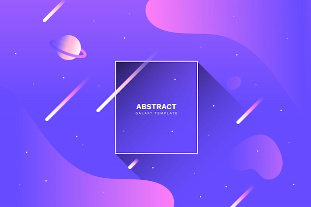 Abstract galaxy background with fluid shapes