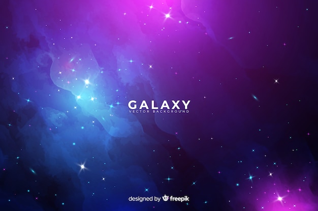 Free Vector abstract galaxy background