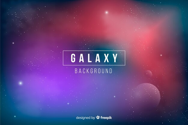 Free Vector abstract galaxy background