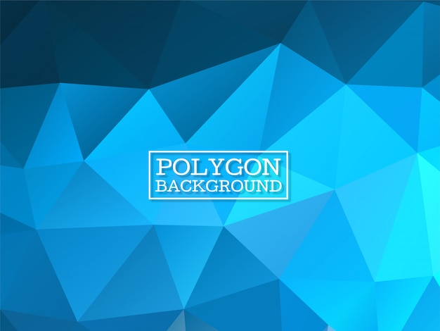 Abstract geometric blue polygon background