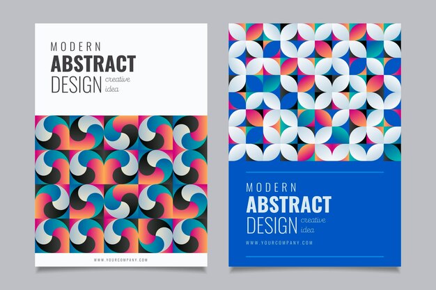 Abstract geometric business cover collection