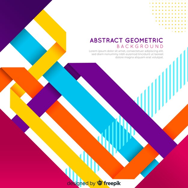 Abstract geometric colorful