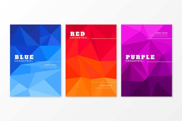 Abstract geometric cover collection design