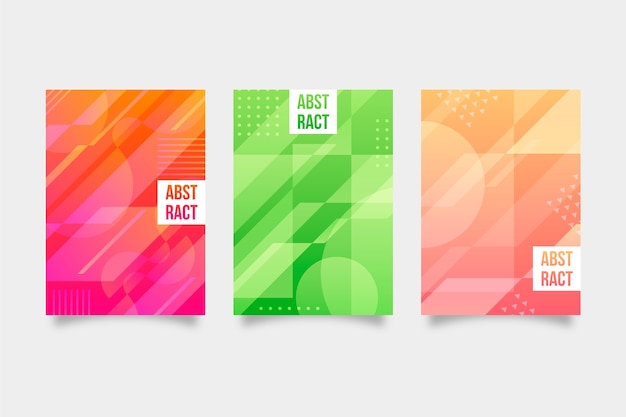 Abstract geometric cover collection