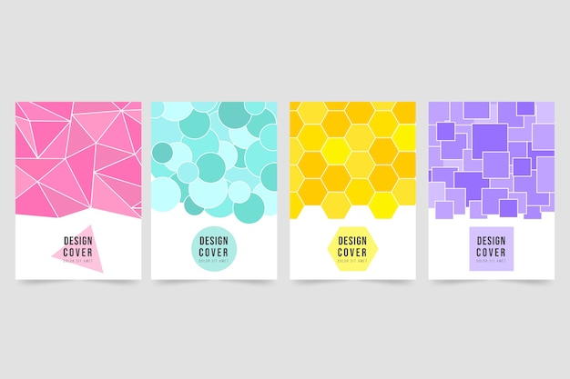 Abstract geometric cover collection