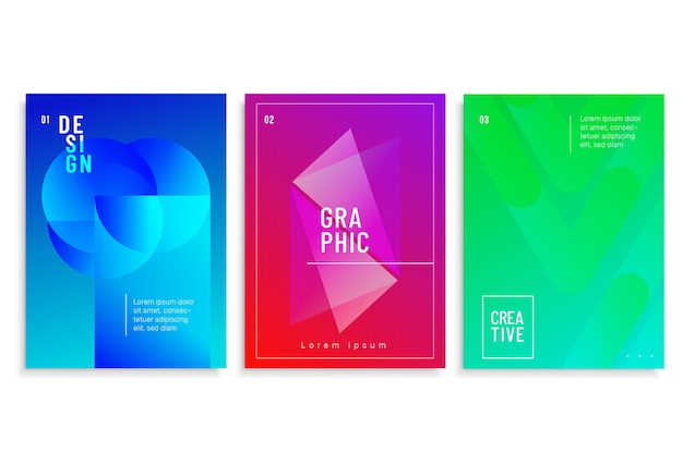 Abstract geometric cover collection