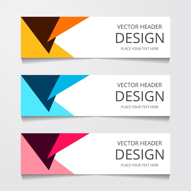 Free Vector abstract geometric design banner web template vector illustration