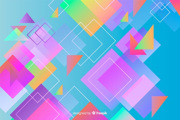 Abstract geometric shapes background