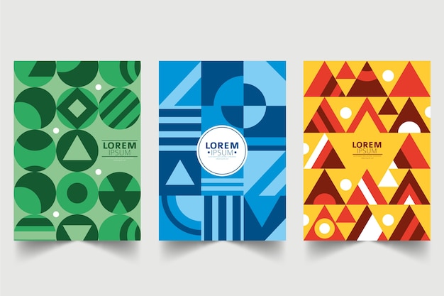 Abstract geometric shapes covers