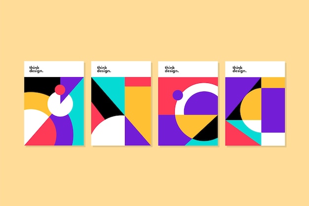 Abstract geometric shapes covers