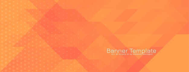 Abstract geometric triangular mosaic pattern banner design