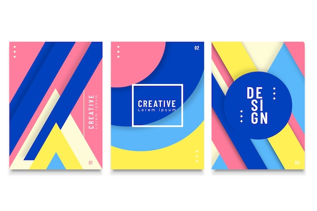 Abstract geometrical covers pack