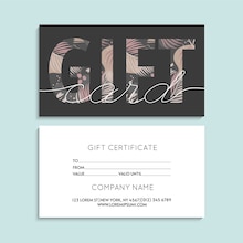 Restaurant gift cards