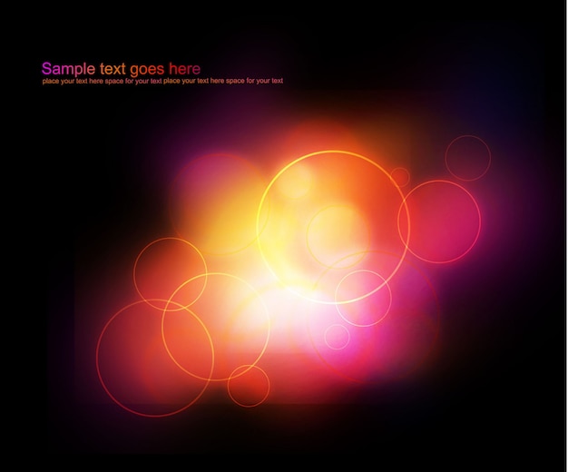 Free Vector abstract glowing lights background