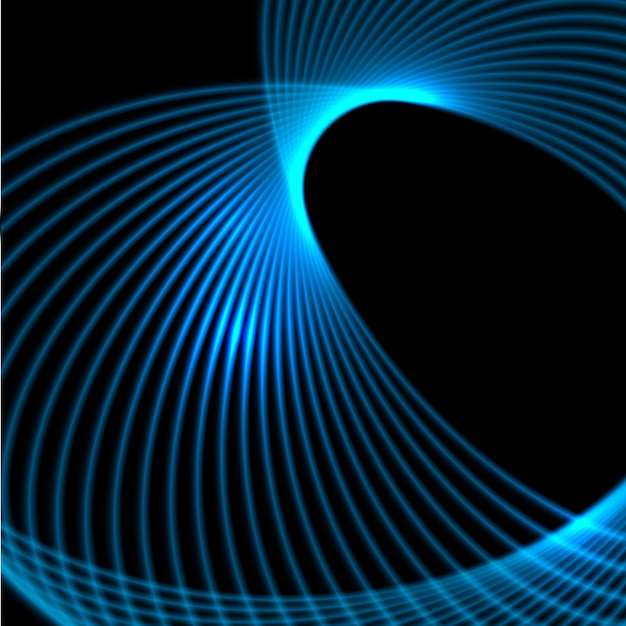 Abstract glowing lines design