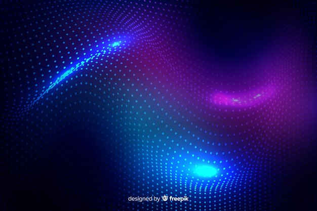 Abstract glowing particles background