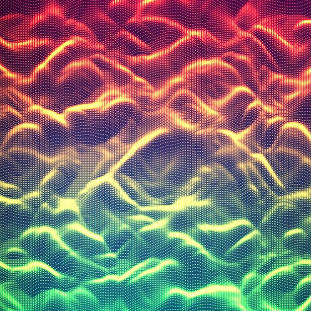  abstract glowing point noise background.