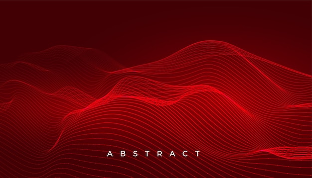 Free vector abstract glowing terrain line wallpaper for modern backdrop vector