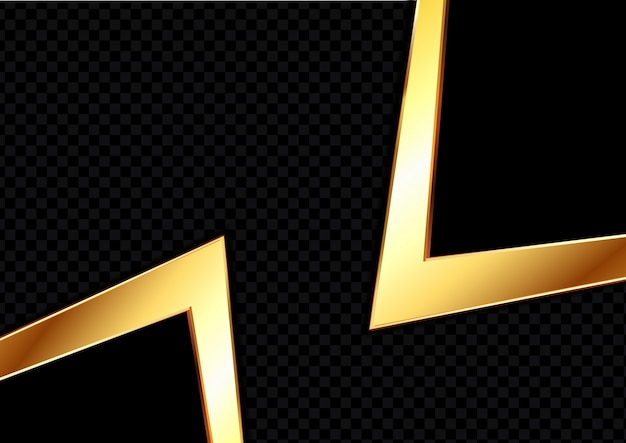 Abstract gold and black background design