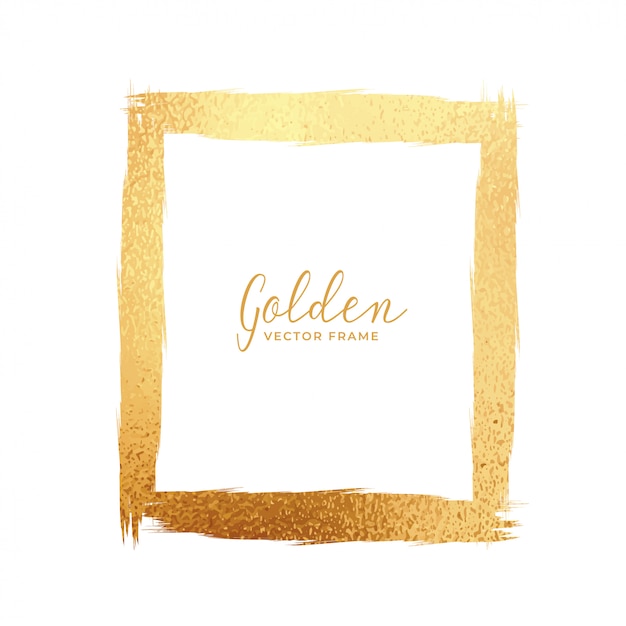 abstract gold foil texture frame