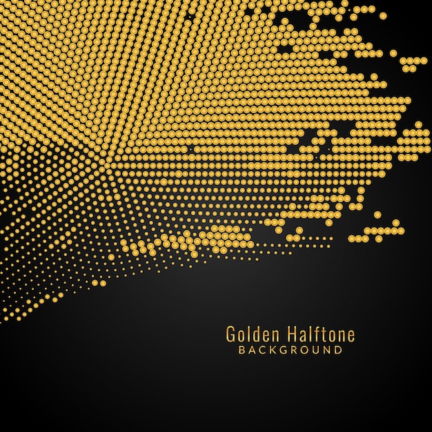 Abstract golden dotted background