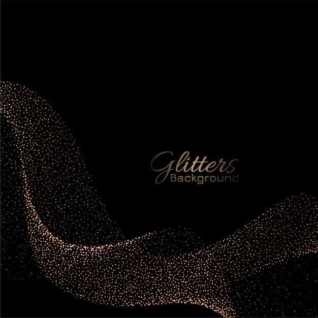 Free Vector abstract golden glitters background