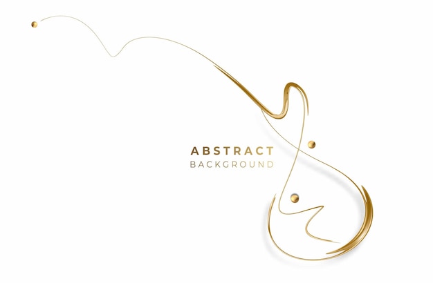 Abstract Golden glowing shiny spiral lines effect vector background. Use for modern design, cover, poster, template, brochure, decorated, flyer, banner.