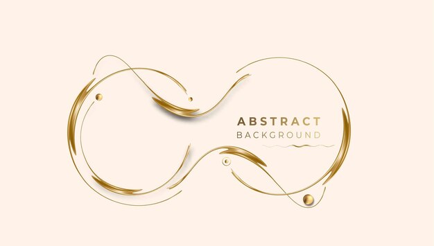 Abstract Golden glowing shiny wave lines art effect vector background. Use for modern design, cover, poster, template, brochure, decorated, flyer, banner.