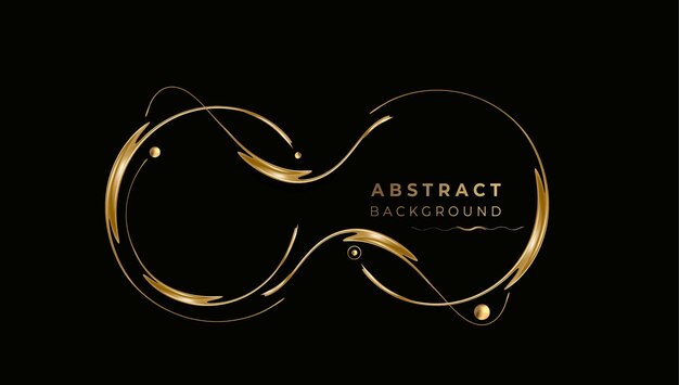 Abstract Golden glowing shiny wave lines art effect vector background. Use for modern design, cover, poster, template, brochure, decorated, flyer, banner.