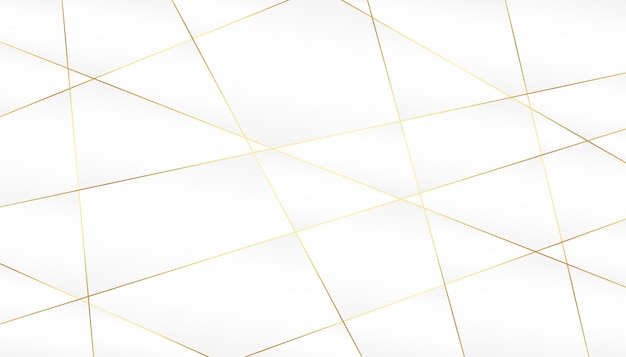 Abstract golden lines on white background