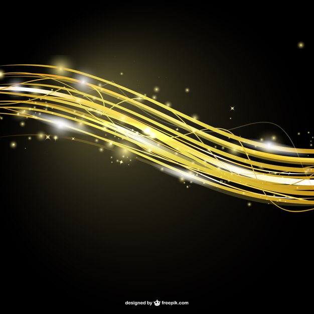 Abstract golden stripes template 