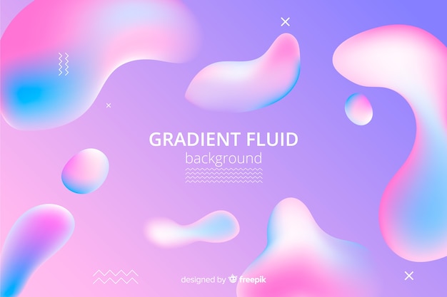 Abstract gradient background with fluid shapes