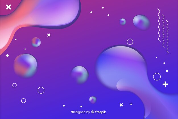 Abstract gradient background with fluid shapes