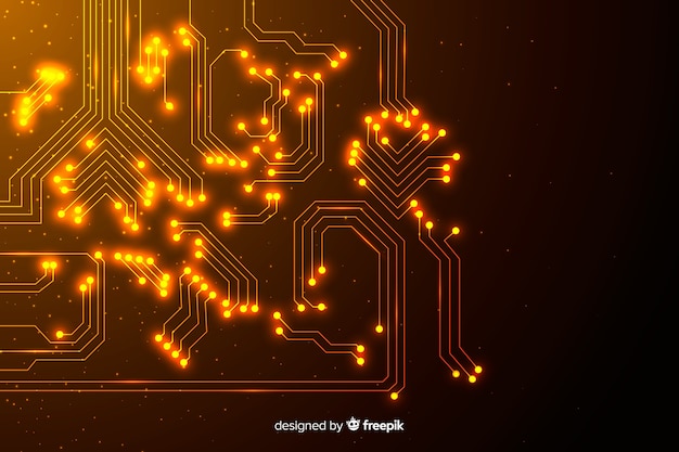 Free Vector abstract gradient circuit board background