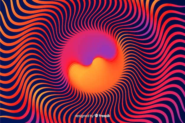 Abstract gradient psychedelic effect background