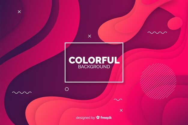 Abstract gradient shapes background